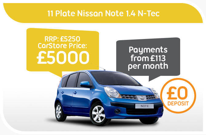 11 Plate Nissan Note 1.4 N-Tec 5dr